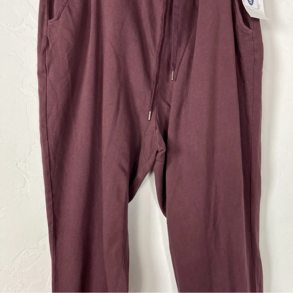 Old Navy Pants Joggers Sweats New Rib Ankle Cuff Tie Waist Fleece High Rise Knit